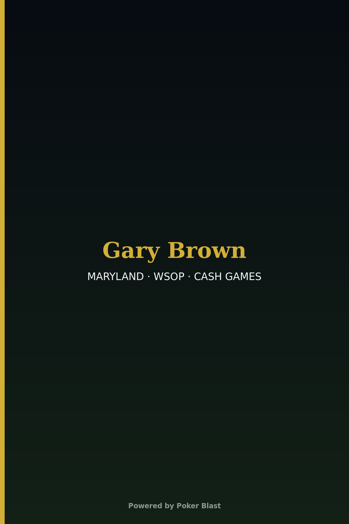 Gary Brown poker photo 5